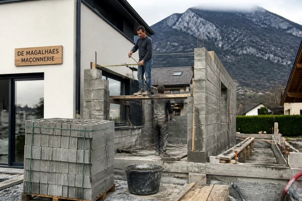 Construction extension maison individuelle Grenoble
