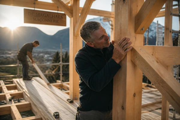 Entreprise charpente bois maison neuve Le Touvet