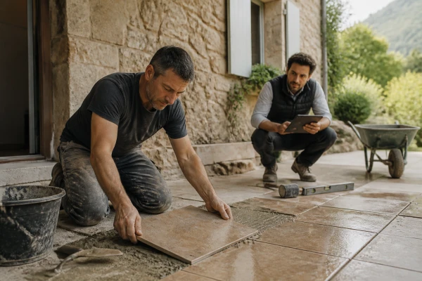 Pose carrelage La Rochette