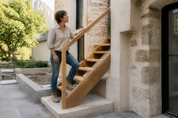 Pose escalier La Rochette