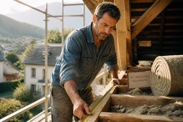 Travaux isolation combles toiture Saint-Ismier
